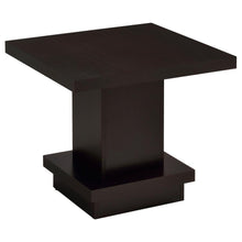  Reston - Square Engineered Wood Side End Table - Cappuccino