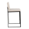 Fuji - High Back Counter Stool - Black Legs