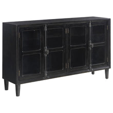  Sylvia - 4 Door Accent Cabinet - Black