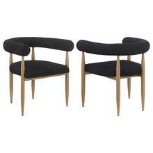  Dunmore - Upholstered Dining Side Chair (Set of 2) - Black