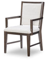 Architect - Upholstered Ladderback Arm Chair - Onyx