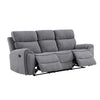 Omni - Sofa With Dual Recliner - Gray