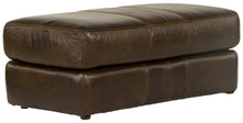  Pavia - Top Grain Italian Leather Match Ottoman - Cocoa