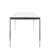 Fuji - Dining Table - Stainless Steel With Clear Glass Top