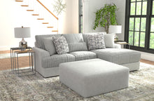  Titan - 2 Piece Sofa Chaise With Comfort Coil Seating, 40" Cocktail Ottoman And 5 Accent Pillows Included (Right Side Facing Chaise) - Moonstruck