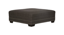  Crawford - Cocktail Ottoman - Dark Gray