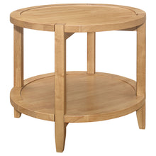  Camillo - Round Solid Wood Side End Table - Maple