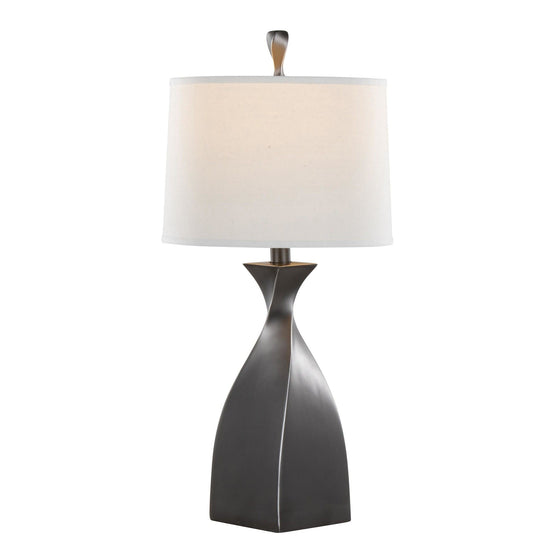 Curvo - 30" Polyresin Table Lamp (Set of 2) - Dark Gray