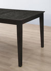 Louise - Rectangular Extension Leaf Dining Table - Black