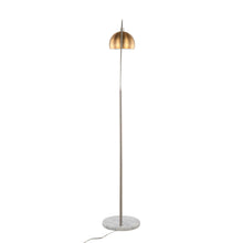  March - Floor Lamp - White Marble And Nickel