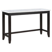  Toby - Marble Counter Dining Table - Rustic Espresso