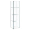 Bellatrix - 4-Shelf Clear Glass Curio Cabinet