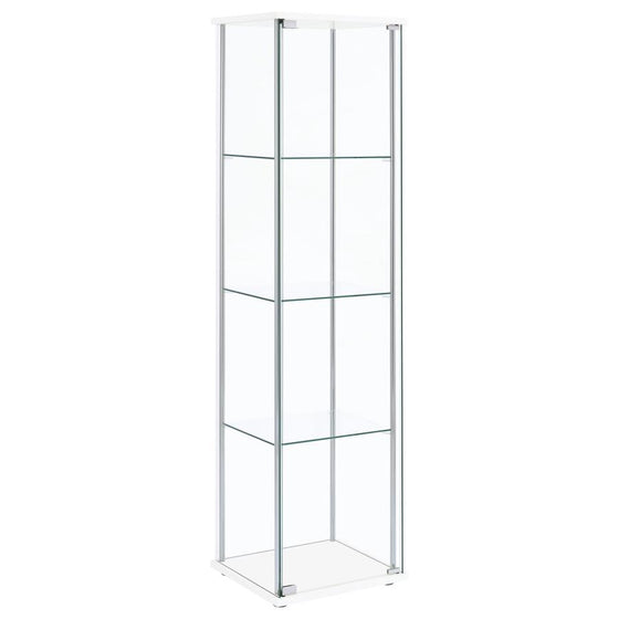 Bellatrix - 4-Shelf Clear Glass Curio Cabinet