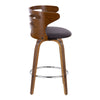 Cosi - 26" Fixed-Height Counter Stool (Set of 2) - Walnut Backrest