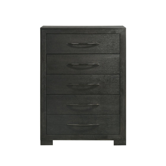 Allan - 5-Drawer Chest - Black