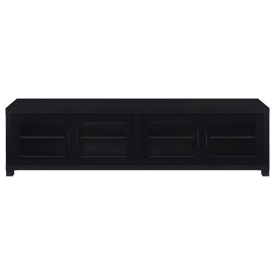 Jupiter - 4 Door Engineered Wood TV Stand - Black