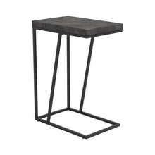  Carly - Expandable Engineered Wood C-Shaped Side Table