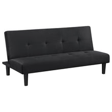  Stanford - Upholstered Tufted Convertible Sofa Bed - Black