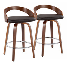  Grotto - 26" Fixed-Height Counter Stool (Set of 2) - Walnut Base