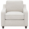 Christine - Upholstered Sloped Arm Accent Chair - Beige