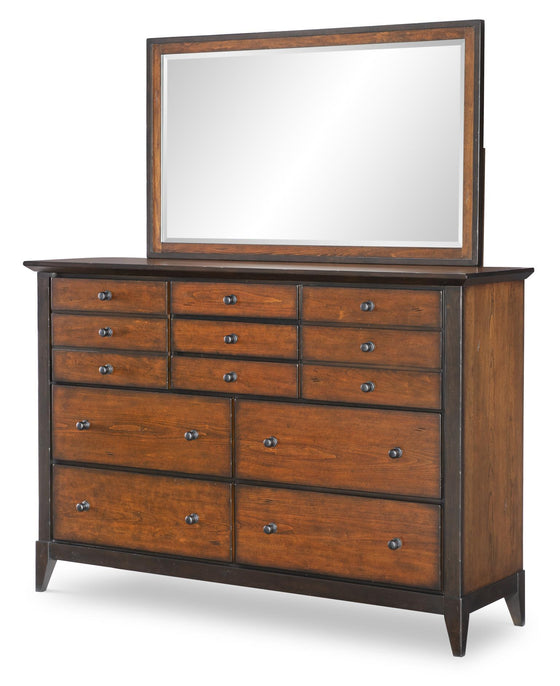 Fenmore - Dresser - Mocha And Distressed Cherry