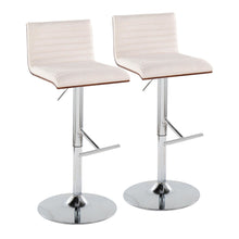  Mason - Adjustable Barstool (Set of 2) - Chrome Base