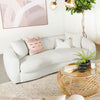 Isabella - Faux Sheepskin Upholstered Sofa Natural - Ivory