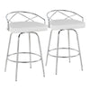 Charlotte - Glam - 26" Fixed-Height Counter Stool (Set of 2)