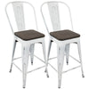 Oregon - High Back Counter Stool (Set of 2)