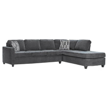  Mccord - Upholstered Track Arm Sectional Sofa - Dark Gray