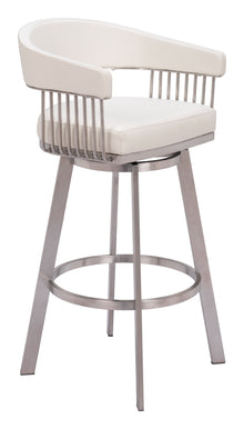  Bantry - Swivel Barstool - White