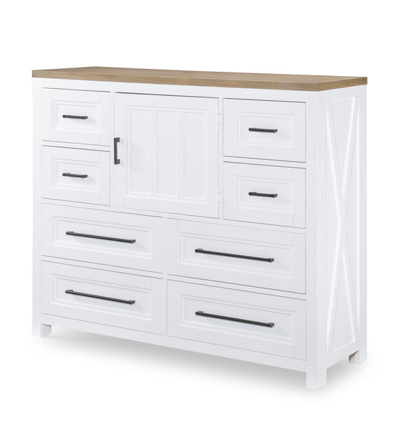 Franklin - Bureau Chest - Harvest Oak / Natural White