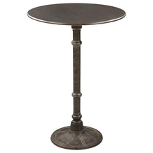  Oswego - Round Pub Height Bistro Bar Table - Dark Russet