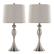  Ashland - 27" Metal Table Lamp (Set of 2) - Light Gray