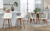 Santi - 25" Fixed-Height Counter Stool With Swivel - Zebra Wood (Set of 2)