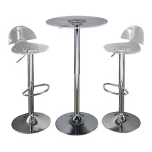  Spyra - Venti Bar Set - Chrome And Acrylic With Light Up Tabletop (Set of 3)