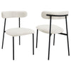 Anzio - Boucle Upholstered Dining Side Chair (Set of 2) - White