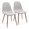 Pebble - Dining / Accent Chair - Walnut (Set of 2)