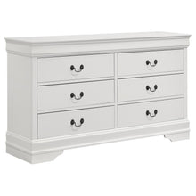  Louis Philippe - 6 Drawer Dresser - White