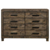 Woodmont - 8-Drawer Dresser - Rustic Golden Brown