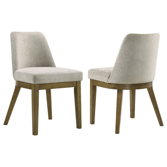 Castlewood - Upholstered Dining Chair (Set of 2) - Brown Oak