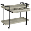 Ventura - 1-Drawer Engineered Wood Bar Cart - Gray Driftwood