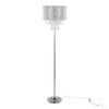 Droplets - 60" Metal Floor Lamp - Gray