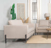 Tilly - Upholstered Track Arm Loveseat - Oatmeal