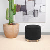 Valia - Faux Sheepskin Upholstered Round Storage Ottoman