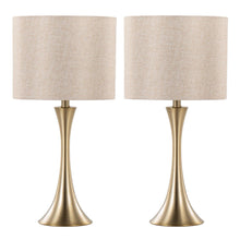  Lenuxe - 24" Metal Table Lamp (Set of 2) - Gold Base