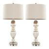 Spade - 30" Glass Table Lamp (Set of 2) - Beige