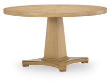  Linden - Complete Round Pedestal Table - Honeyed Oak