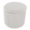 Lindsey - Storage Ottoman - Beige