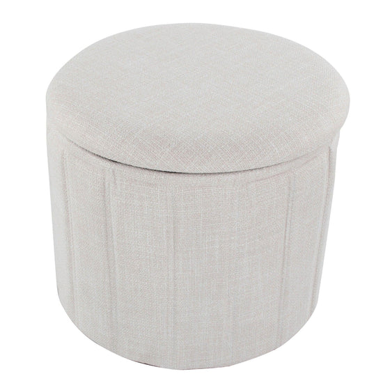 Lindsey - Storage Ottoman - Beige